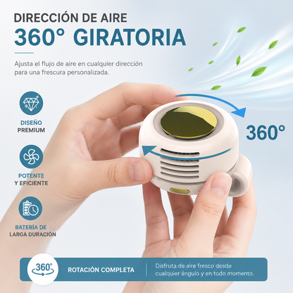 Ventilador portátil recargable